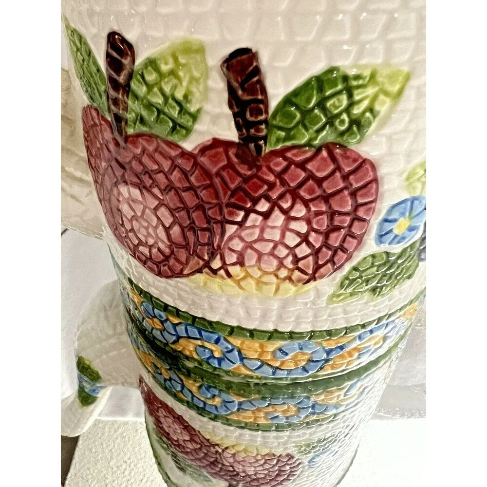 Teapot Jay Import  Co  Fruit Mosaic Teapot 1997